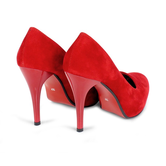dámska obuv červená